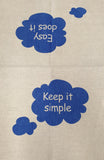 AA "Limited Edition" Tea Towel/Mini Banners: Slogans; Easy Does It; Actually, YES
