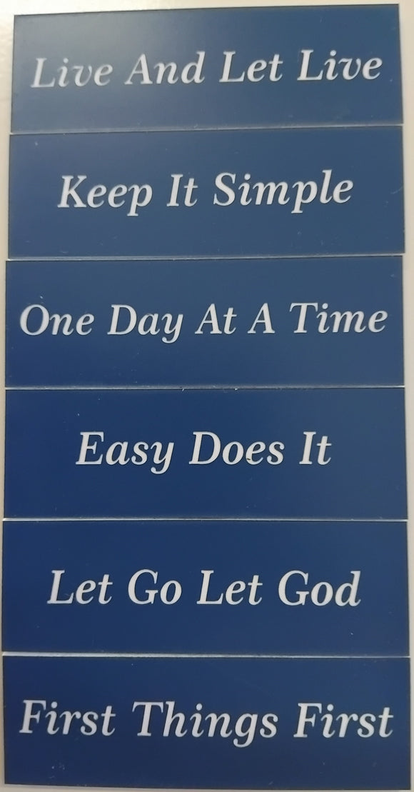 Recovery Slogans - Magnet Set