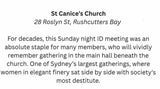 St Canice's Church Anniversary Card - B&W