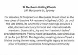 St Stephen's Sydney Anniversary Card