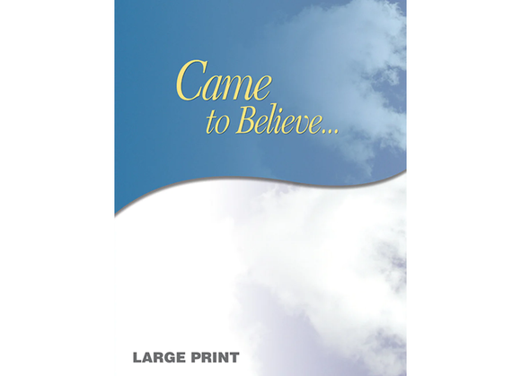 Came to Believe Large Print