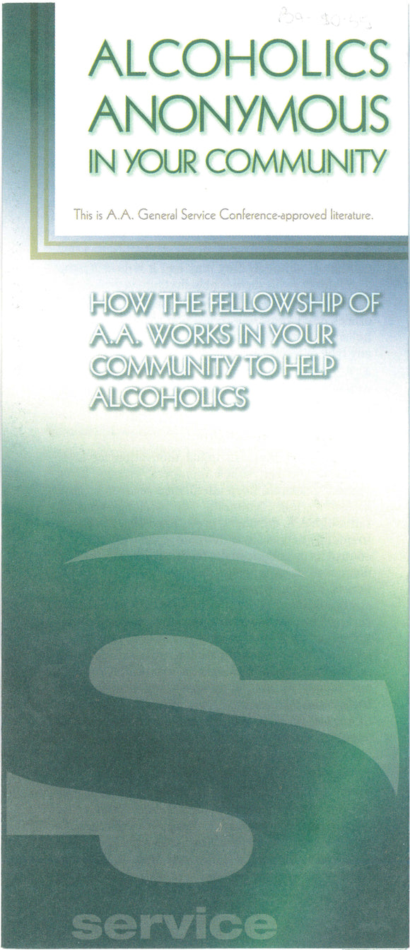 Alcoholics Anonymous in your Community