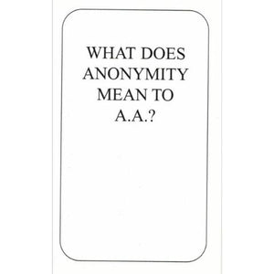 Anonymity Card