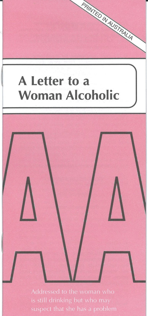 A Letter To A Woman Alcoholic