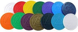 Coloured Plastic Anniversary Chip 24hrs - 18mth