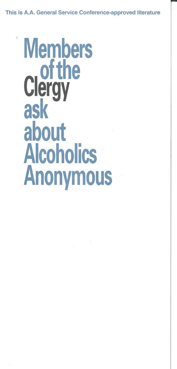 Members of the Clergy ask about Alcoholics Anonymous
