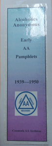 Early AA Pamphlets 1939-1950