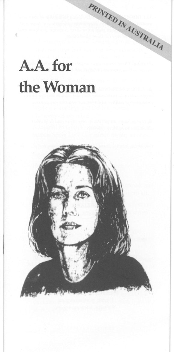 AA for the Woman (Australian Print)